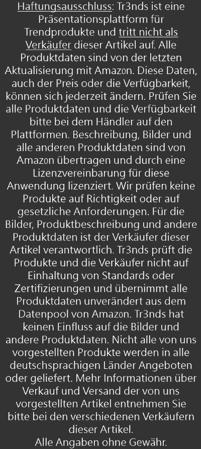 Haftungsausschluss Tr3nds.de